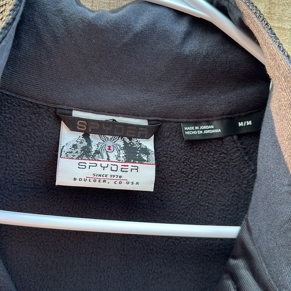 Spyder Men's Gait Half zip jacket, Black Size Medium - Picture 3 of 6